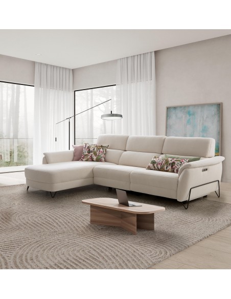 SOFÁ CHAISE LONGUE RELAX ESTELA CON SISTEMA CARDIO MAYOR TAPIZADOS