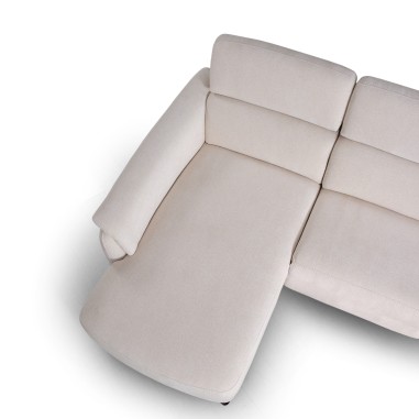 Sofá chaise longue relax Estela con sistema...