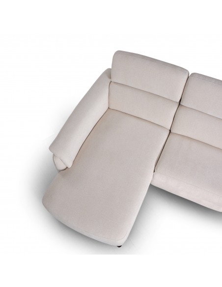 Sofá chaise longue relax Estela con sistema cardio de Mayor Tapizados – sofá reclinable eléctrico con arcón