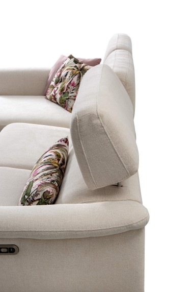 Sofá chaise longue relax Estela con sistema...