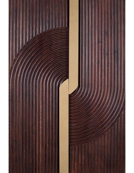 Mueble Bar de Madera de Mango y Metal Color Cerezo – Giner y Colomer