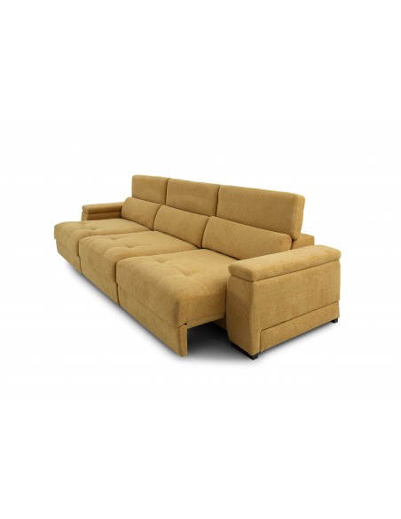 SOFÁ MAGNUM ASIENTOS Y BRAZOS-ARCÓN DESLIZANTE EN BLOQUE MAYOR TAPIZADOS