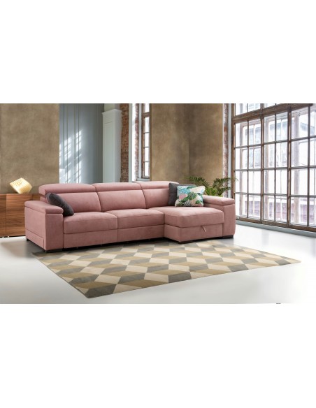 SOFÁ CHAISELONGUE 150CM MAGNUM ASIENTOS Y BRAZOS-ARCÓN DESLIZANTE EN BLOQUE MAYOR TAPIZADOS