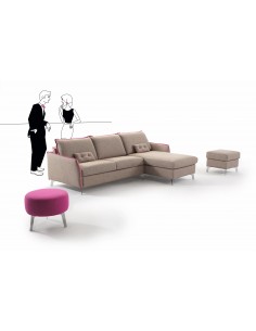 SOFÁ CHAISELONGUE MARTINA FIJO MAYOR TAPIZADOS