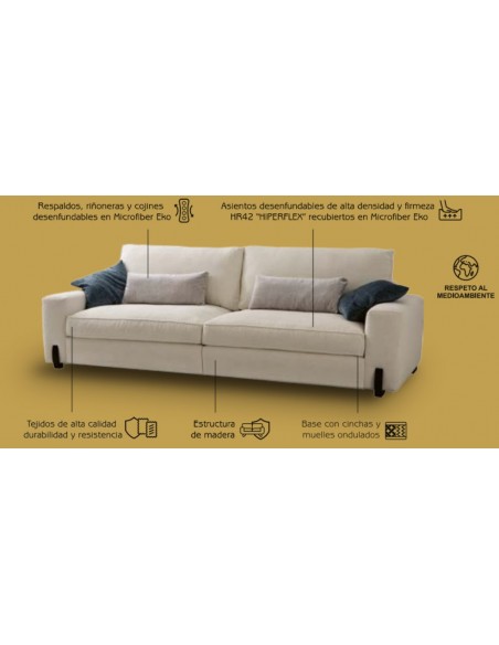 SOFÁ COLETTE DE MAYOR TAPIZADOS