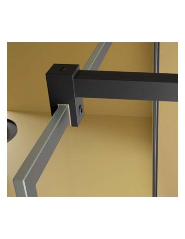 PANEL FIJO DUCHA DECORADO MARCO NEGRO VARIAS...