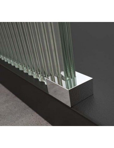 PANEL FIJO DUCHA ACANALADO CROMO VARIAS MEDIDAS