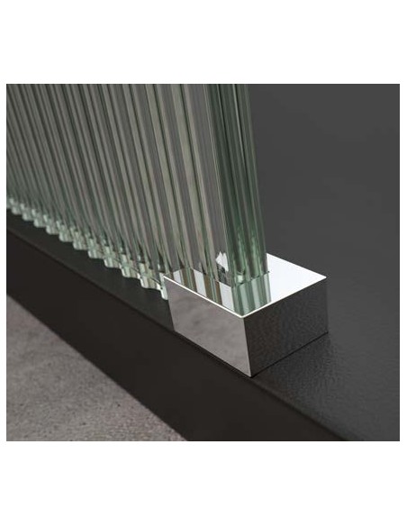 PANEL FIJO DUCHA ACANALADO CROMO VARIAS MEDIDAS