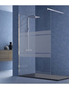 PANEL FIJO DUCHA DECORADO CROMO VARIAS MEDIDAS