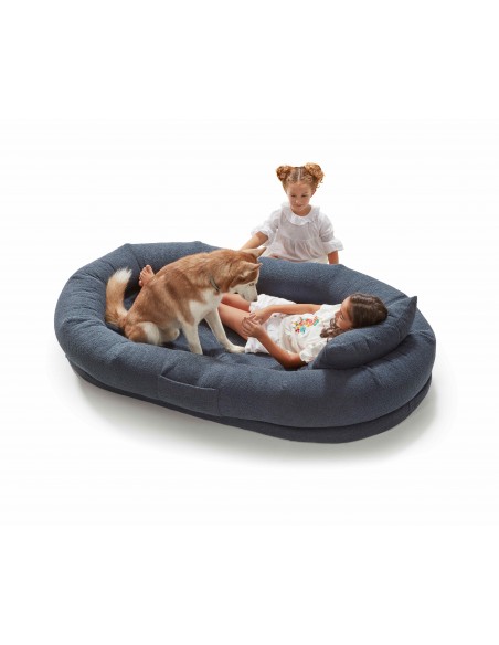 Family Bed Dupen – Cama Modular con Tejido Reciclado y Funda Lavable