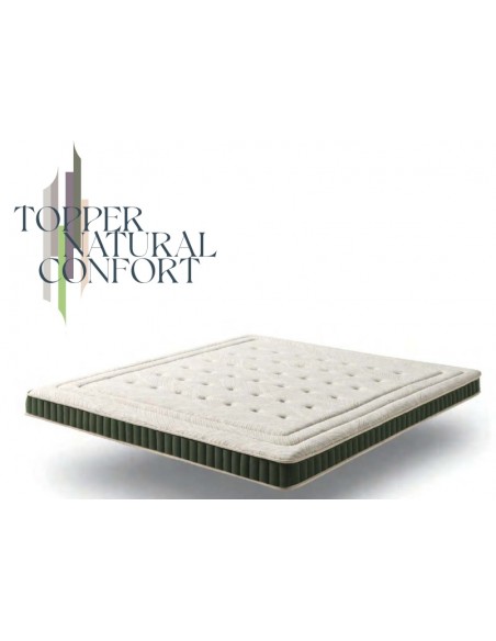 Topper Natural Confort Dupen – Látex, Bambú y Cáñamo Natural